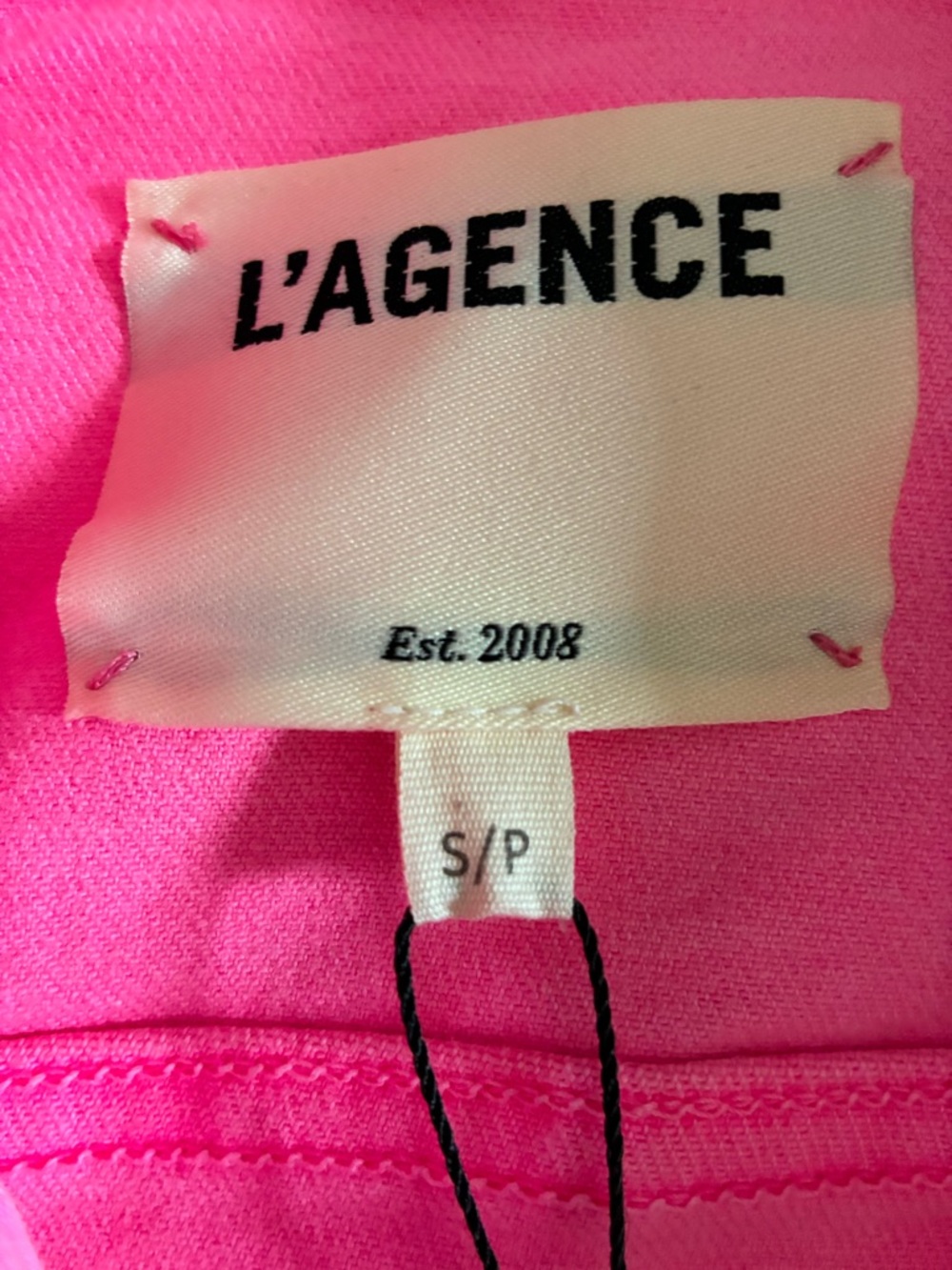 L’Agence NWT Jacket, Janelle Jean Jacket in bright Pink! 🩷🌸🩷 - Picture 3 of 12